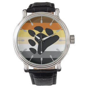 Montre Veille du drapeau de la fierté de l'ours