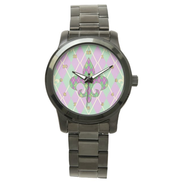 Montre Veille du Jacquard carnaval (devant)