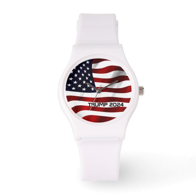 Montre Veille électorale féminine "TRUMP 2024" (Recto)
