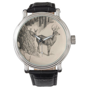 Montre Veille électronique des cerfs d'hiver