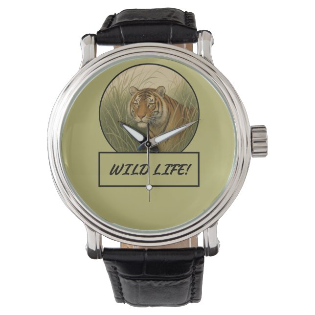 Montre Veille électronique du tigre du Bengale (devant)
