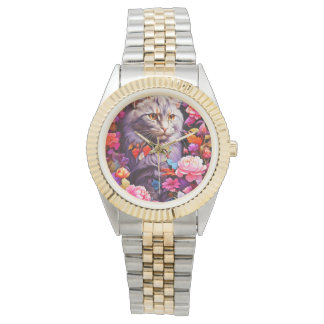 Montre Veille élégante pour amoureux de les chats