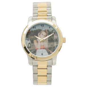 Montre Veille féminine - Personnalisée - Double Tone surd