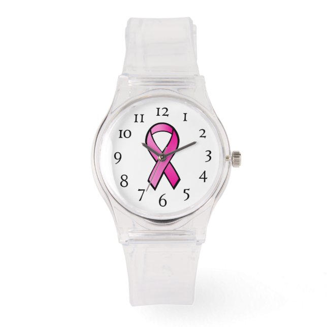 Montre Veille féminine - Sensibilisation au cancer (Recto)