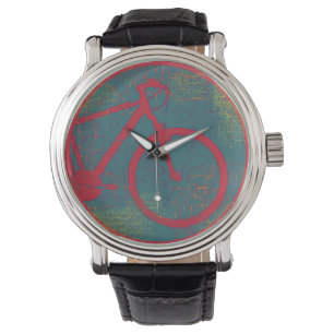 Montre vélo rouge
