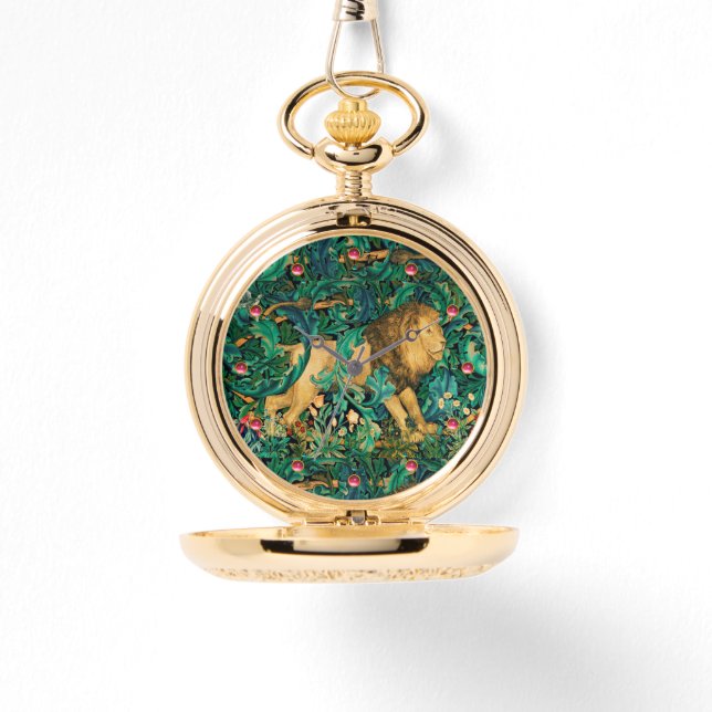 Montre VERDURE, ANIMAUX FORESTIERS LION Floral (Recto)