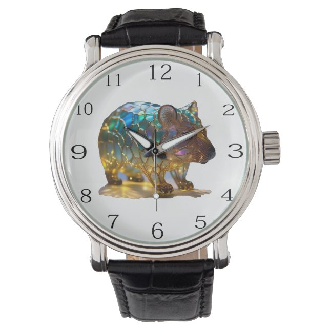 Montre Verre Opalisé Australian Wombat, (devant)