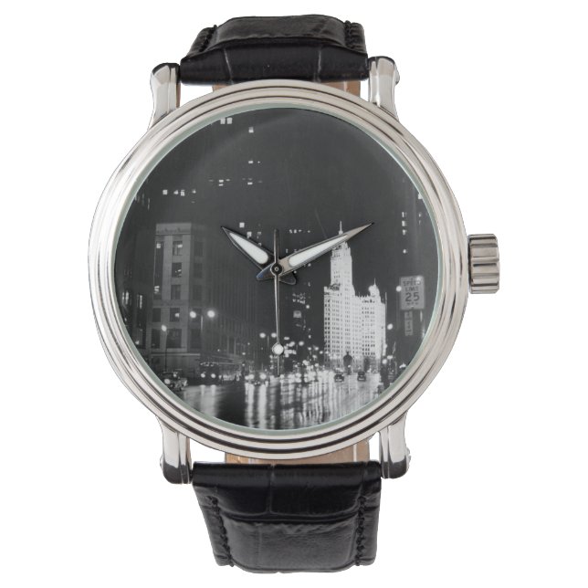Montre vers 1954 : Vue sur Michigan Avenue (devant)