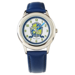 Montre Vert bleu de signification de garçons de Dillion