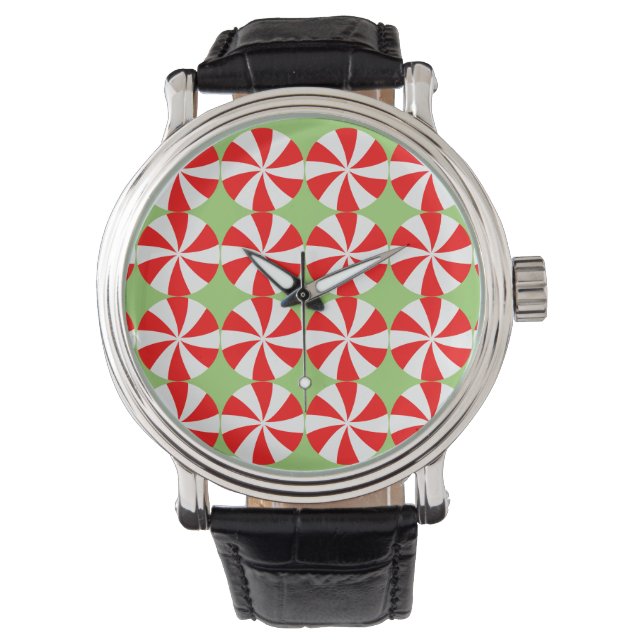 Montre vert menthe poivrée (devant)
