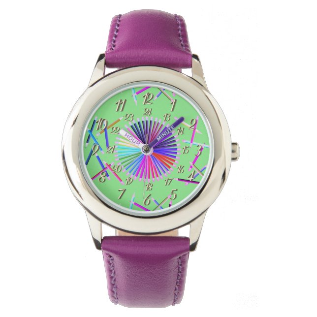Montre Vert Pourpre (devant)