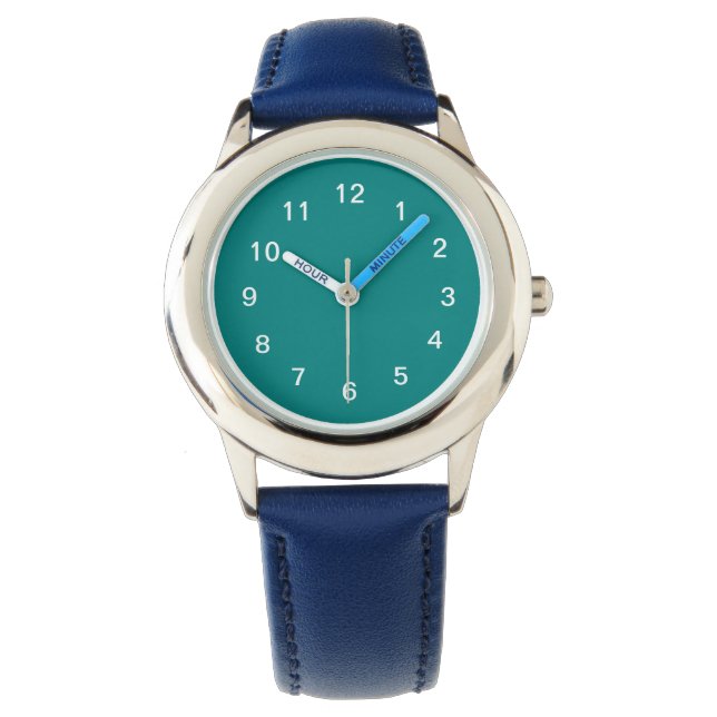 Montre Vert turquoise (devant)