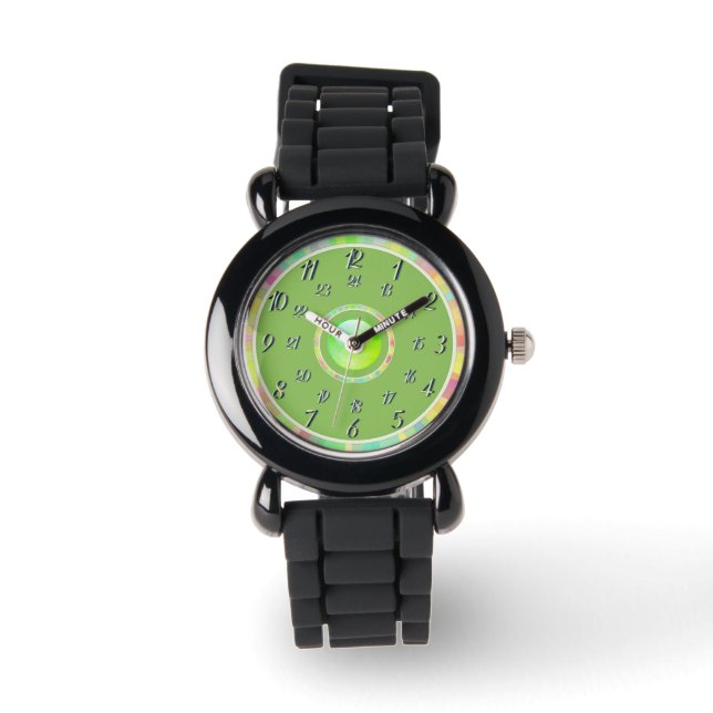 Montre verte en argent (Recto)