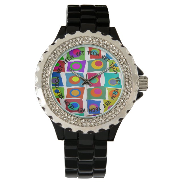 Montre Vet Tech Watch Funky Abstract Design (devant)