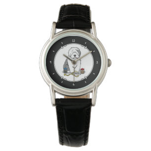 Montre Vétérinaire Vieux Anglais Berger Gris 1 Cute Vet