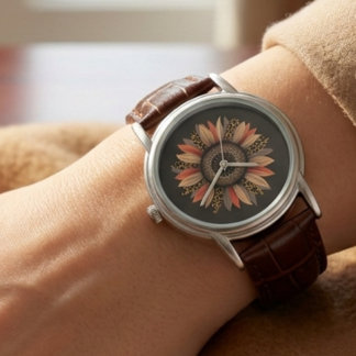 Montre Vibes d'automne Boho Tournesol d'automne Automne F