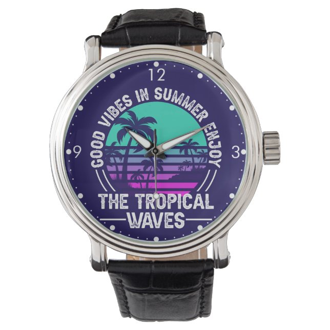 Montre Vibes d'été tropicales-82646 (devant)