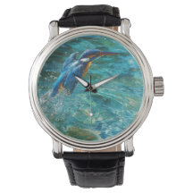 Vibrant Kingfisher Aqua Nature Watch