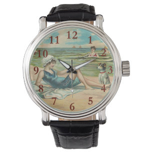 Montre Victorian Beach Swim Girl Ocean Summer Vacances