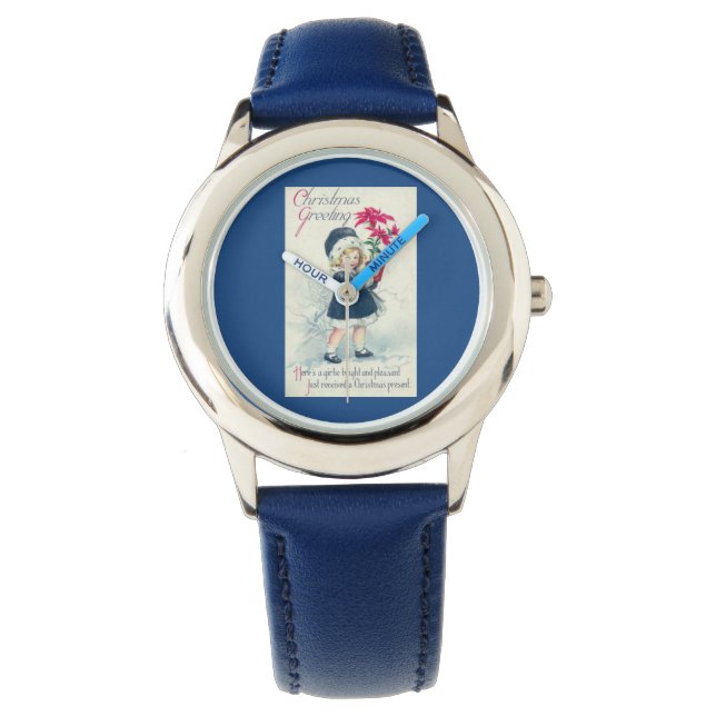 Montre Victorian Girl Vintage Christmas Holiday Watch (devant)