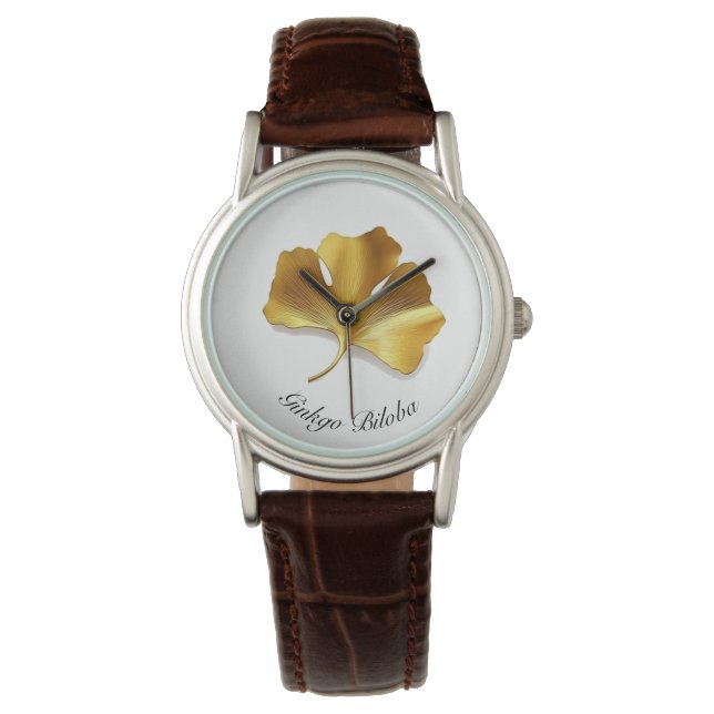 Montre Vie de plantes : Golden Ginkgo Biloba personnalisa (devant)