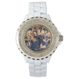 MONTRE VIERGE AVEC ENFANT ET ANGELS