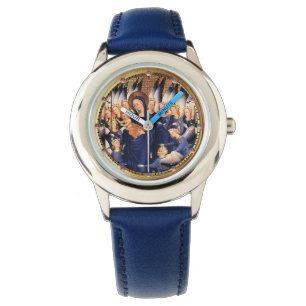 MONTRE VIERGE AVEC ENFANT ET ANGELS