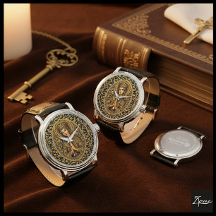 Montre Vierge Marie Révérence Dorée