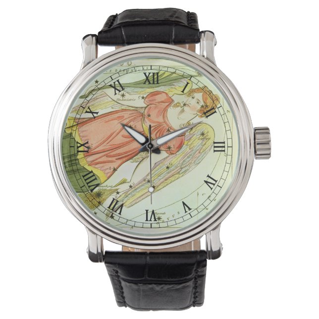 Montre Vierge Vierge Antique Constellation Miroir d'Urani (devant)