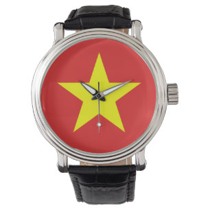 Montre Viêt Nam Drapeau Yellow Star Watch
