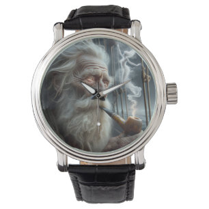 Montre Vieux marin Fumer un tuyau