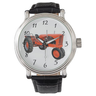 Montre vieux tracteur rouge