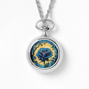 Montre Vignes Roses bleues 3