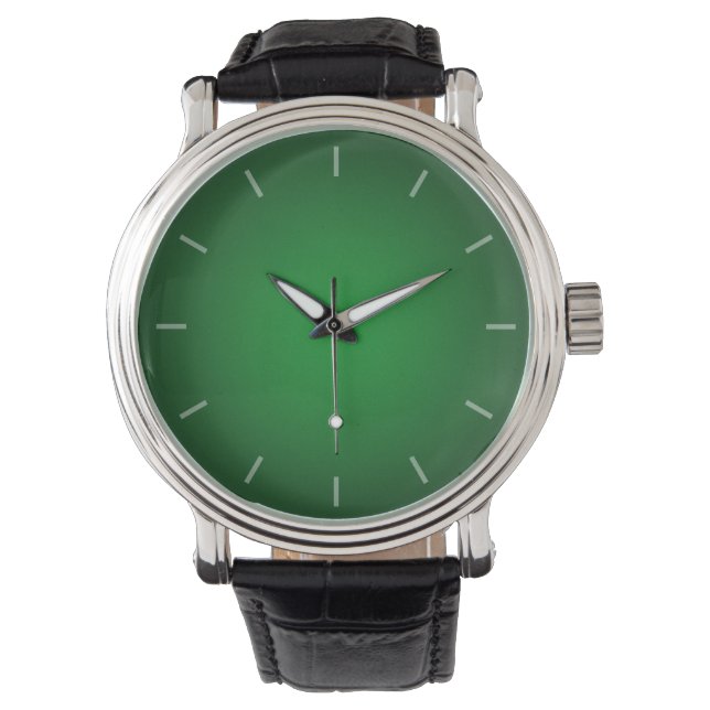 Montre Vignette cool Grainy vert-noir (devant)