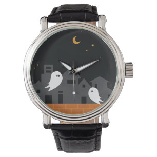 Montre Ville fantôme éffrayante halloween dessin d'horr