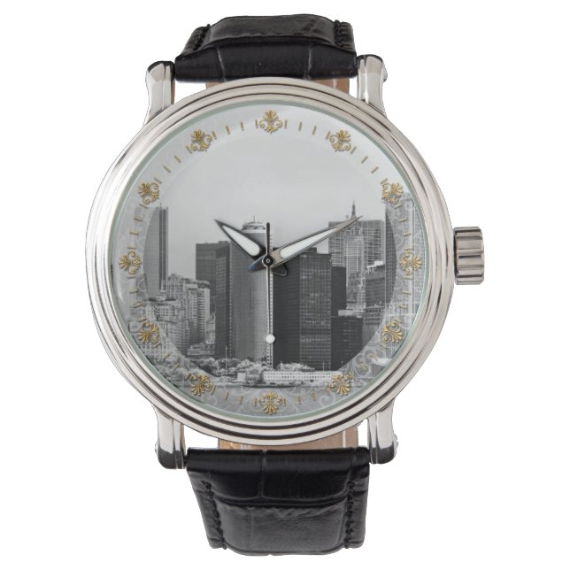 Montre Ville - NY - le district financier - NB (devant)