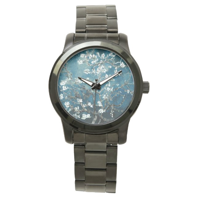 Montre Vincent Van Gogh Almond Blossoms Dark Turquoise (devant)