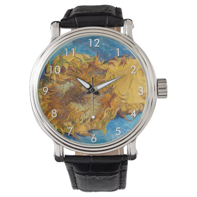 Montre Vincent van Gogh - Deux tournesols coupés (devant)