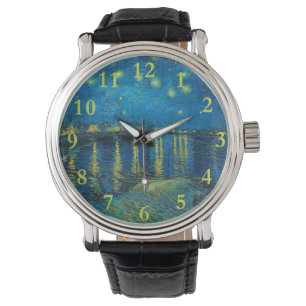 Montre Vincent Van Gogh Nuit étoilée sur le Rhône