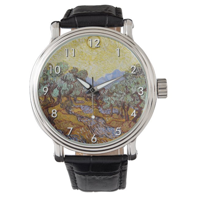 Montre Vincent van Gogh - Oliviers, Ciel Jaune et Soleil (devant)