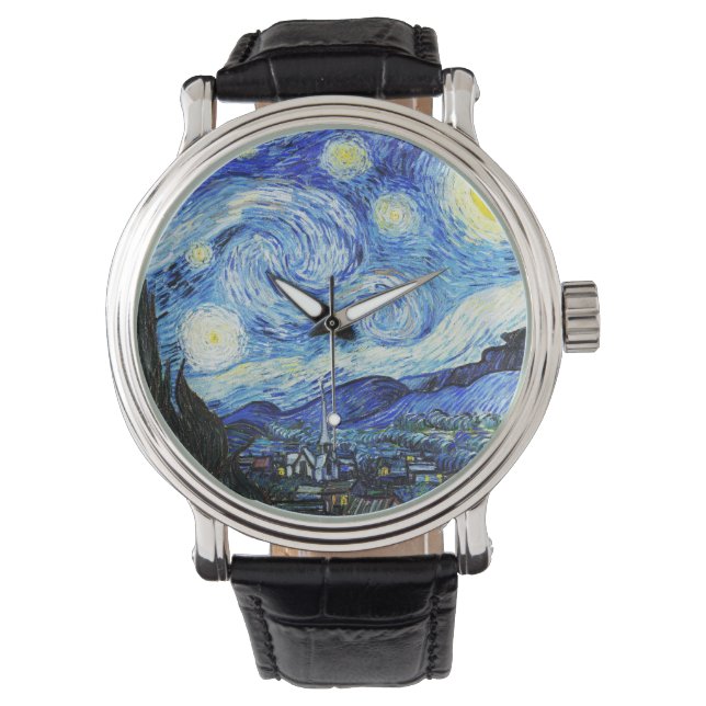 Montre Vincent Van Gogh, The Starry Night painting (devant)