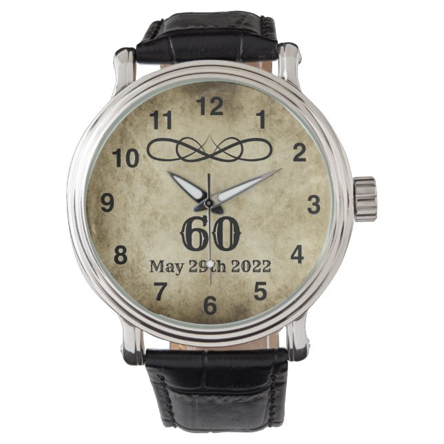 Montre Vintage 60e anniversaire Mens Watch (devant)