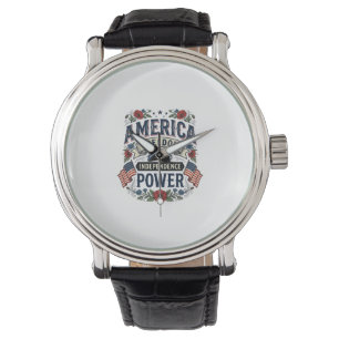 Montre Vintage America Liberté Design de T-shirt Patrioti