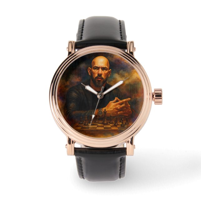 Montre Vintage Andrew Tate Rose Gold (Recto)