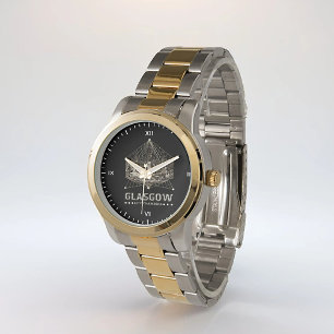 Montre Vintage City Chambers Grand Bracelet à deux tons