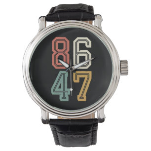 Montre Vintage Classique 86 47 Anti Trump 2024 Impeachmen