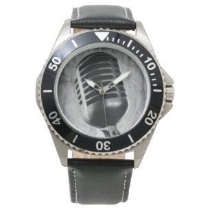 Montre vintage de microphone