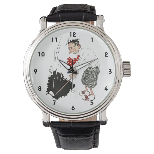 Montre Vintage Golf Sports Humour, Funny Silly Golfer (devant)