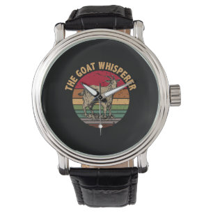 Montre Vintage Le Whisperer de chèvre Drôle Éleveur de