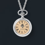 Montre Vintage look personnalisé ruche numérique romaine<br><div class="desc">Design moderne d'horloge à look Vintage avec une ruche à écheveler et des chiffres romains. Personnalisez avec votre nom. Idéal pour les apiculteurs ou ceux qui aiment les abeilles au miel.</div>